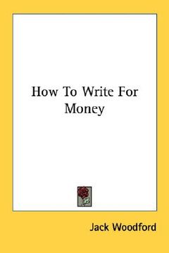 portada how to write for money (in English)