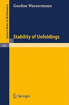 portada stability of unfoldings (en Inglés)