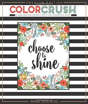 portada Color Crush: An Adult Coloring Book, Premium Edition (Inspirational Coloring, Journaling and Creative Lettering) (in English)
