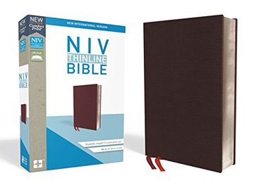 portada Niv, Thinline Bible, Bonded Leather, Burgundy, red Letter Edition (in English)