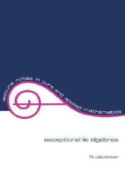 portada exceptional lie algebras (en Inglés)