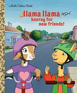 portada Llama Llama Hooray for new Friends! (Little Golden Book) (en Inglés)