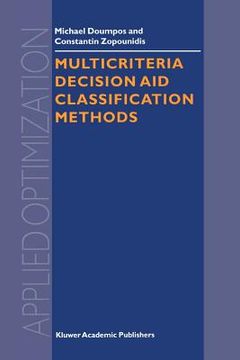 portada multicriteria decision aid classification methods