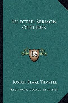 portada selected sermon outlines (en Inglés)