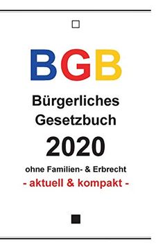 portada Bgb: Bürgerliches Gesetzbuch 2020 (en Alemán)