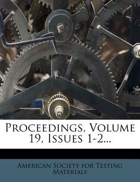 portada proceedings, volume 19, issues 1-2... (en Inglés)