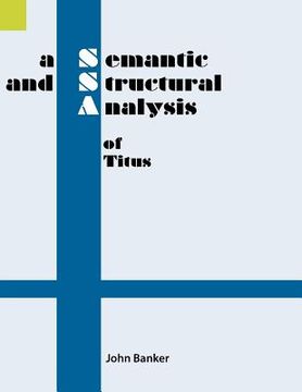 portada a semantic and structural analysis of titus (in English)