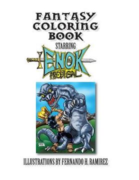 portada Fantasy Coloring Book Starring Enok The Prodigal (en Inglés)