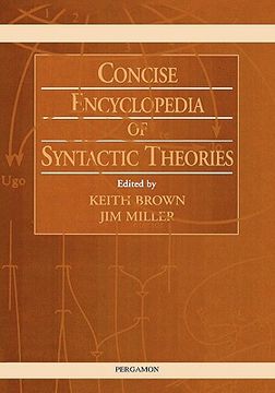 portada concise encyclopedia of syntactic theories (en Inglés)