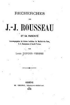portada Recherches sur J.-J. Rousseau et sa parenté (in French)