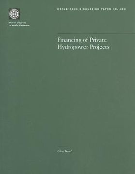 portada financing of private hydropower projects (en Inglés)