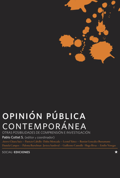 portada Opinión Pública Contemporánea Otras Posibilidades De Comprensión E Investigación. (in Spanish)