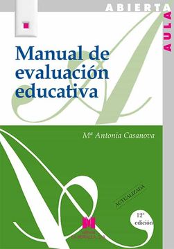 portada Manual de Evaluación Educativa Actualizada (25) (Aula Abierta) (in Spanish)