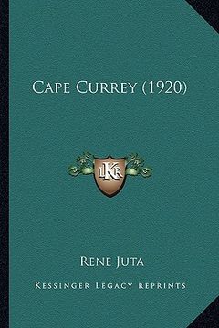 portada cape currey (1920) (en Inglés)