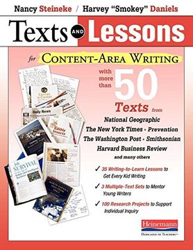 portada Texts and Lessons for Content-Area Writing: With More Than 50 Texts from National Geographic, The New York Times, Prevention, The Washington Post, Smithsonian, Harvard Business Review and Many Others