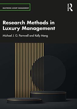portada Research Methods in Luxury Management (Mastering Luxury Management) (en Inglés)