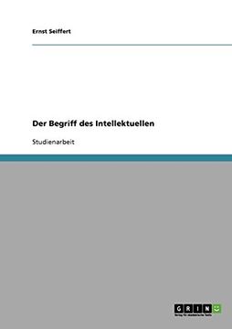 portada Der Begriff des Intellektuellen (German Edition)