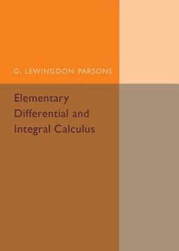 portada Elementary Differential and Integral Calculus (in English)