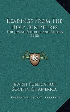 portada readings from the holy scriptures: for jewish soldiers and sailors (1918) (in English)