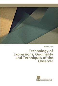 portada Technology of Expressions, Originality and Techniques of the Observer (en Inglés)