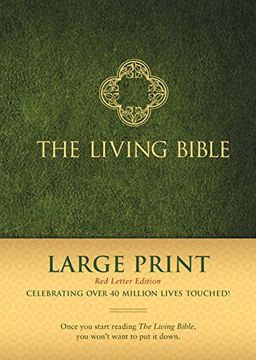 portada The Living Bible Large Print red Letter Edition (Hardcover, Green) (en Inglés)