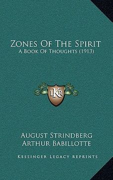 portada zones of the spirit: a book of thoughts (1913) (en Inglés)