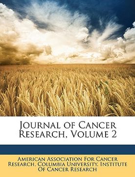 portada journal of cancer research, volume 2 (en Inglés)