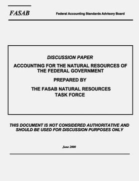portada Discussion Paper Accounting for the Natural Resources of The Federal Government (en Inglés)