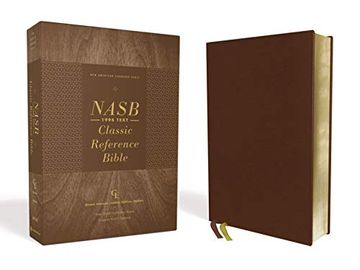 portada Nasb, Classic Reference Bible, Genuine Leather, Buffalo, Brown, red Letter, 1995 Text, art Gilded Edges, Comfort Print (en Inglés)