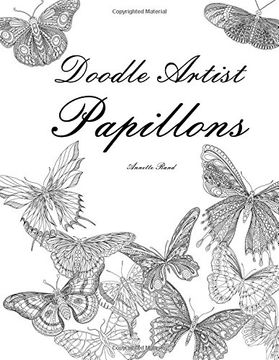portada Doodle Artist - Papillons: Livre de coloriage pour adultes