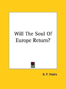 portada will the soul of europe return?
