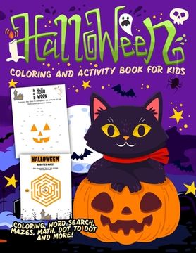 portada Halloween Coloring and Activity Book (in English)