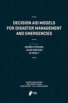 portada decision aid models for disaster management and emergencies (en Inglés)