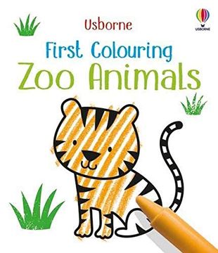 portada First Colouring zoo Animals (Little First Colouring) (en Inglés)