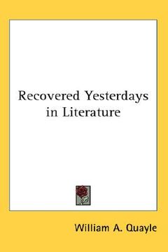 portada recovered yesterdays in literature (en Inglés)