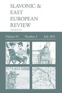 portada Slavonic & East European Review (93: 3) July 2015 (in English)