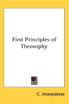 portada first principles of theosophy (en Inglés)