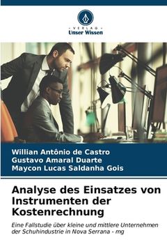 portada Analyse des Einsatzes von Instrumenten der Kostenrechnung (en Alemán)