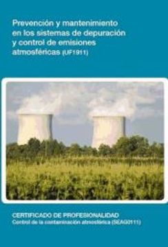 portada Prevención y mantenimiento en los sistemas de depuración y control de emisiones atmosféricas  (UF1911)