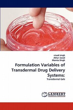 portada formulation variables of transdermal drug delivery systems (en Inglés)