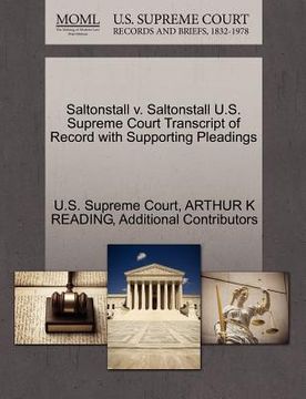 portada saltonstall v. saltonstall u.s. supreme court transcript of record with supporting pleadings