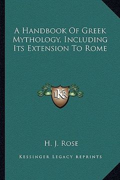 portada a handbook of greek mythology, including its extension to rome (en Inglés)