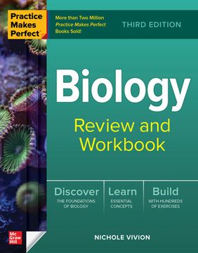 portada Practice Makes Perfect: Biology Review and Workbook, Third Edition (en Inglés)