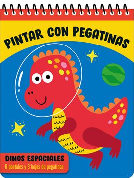 portada Pintar con Pegatinas - Dinos Espaciales (in Spanish)