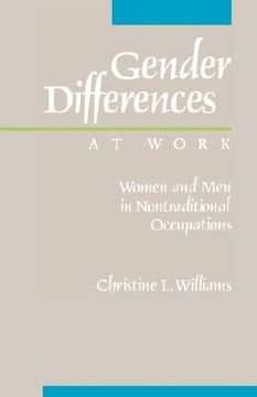 portada gender differences at work: women and men in non-traditional occupations (in English)