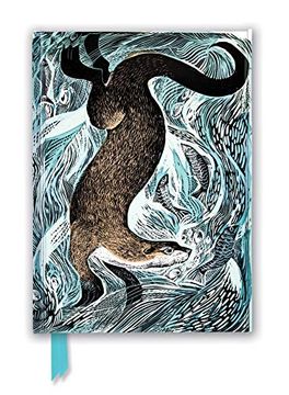 portada Angela Harding: Fishing Otter (Foiled Journal) (Flame Tree Nots) 