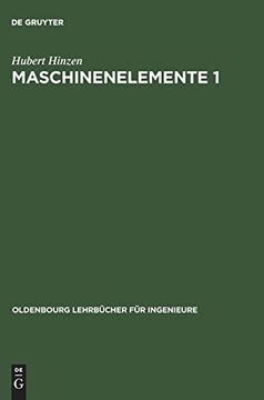portada Maschinenelemente 1 (Oldenbourg Lehrbücher für Ingenieure) 