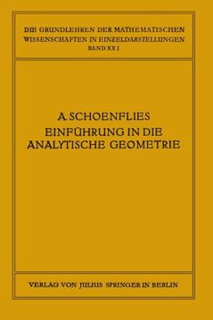 portada Einführung in die Analytische Geometrie der Ebene und des Raumes (Grundlehren der mathematischen Wissenschaften) (German Edition)