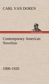 portada contemporary american novelists (1900-1920) (en Inglés)