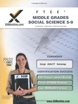 portada Ftce Middle Grades Social Science 5-9 Teacher Certification Test Prep Study Guide (Xam Ftce) (en Inglés)
